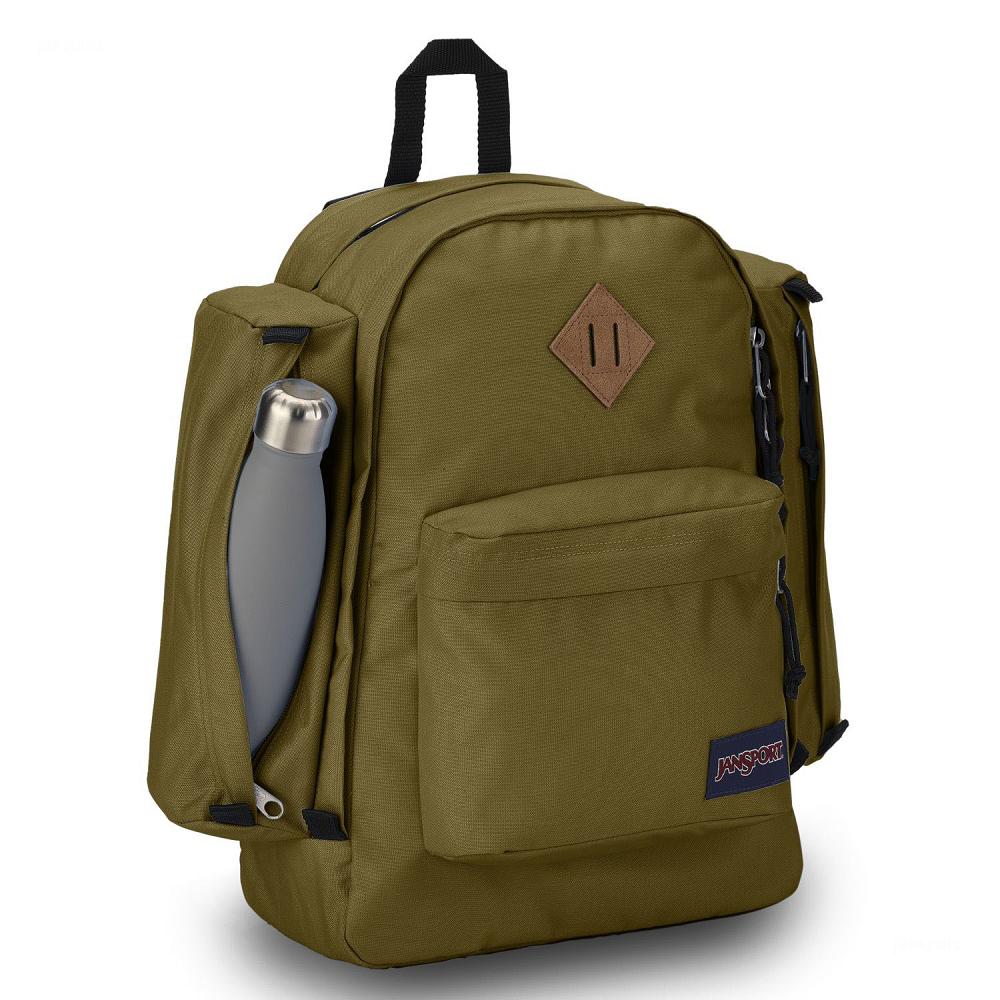 Olive JanSport Field Pack School Backpacks | MY_JS246