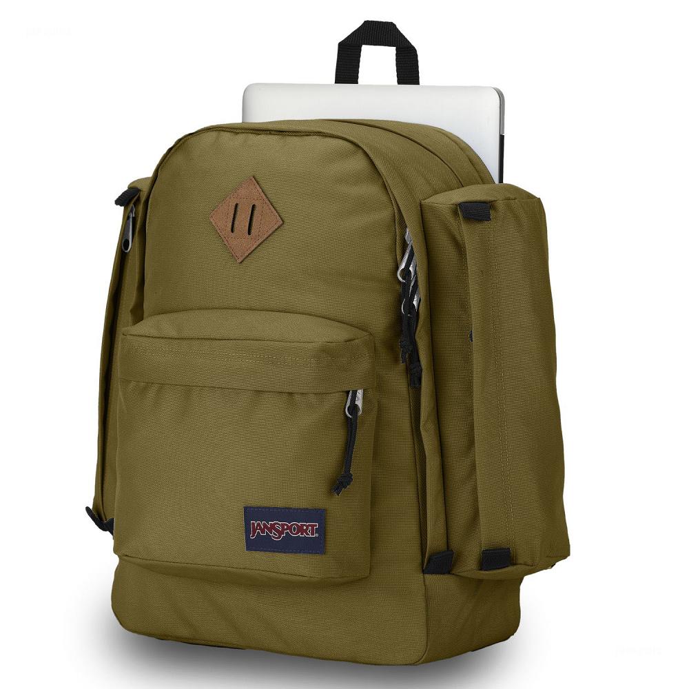 Olive JanSport Field Pack School Backpacks | MY_JS246