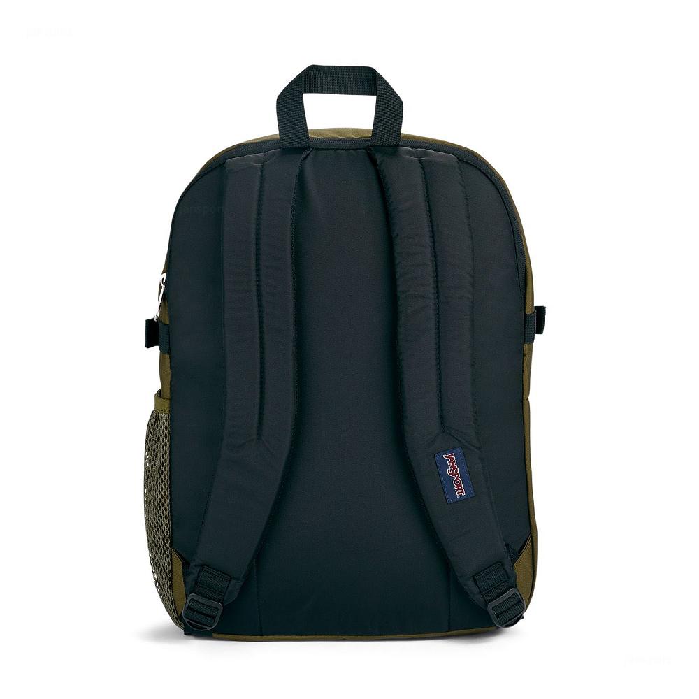 Olive JanSport Main Campus Laptop Backpacks | MY_JS020