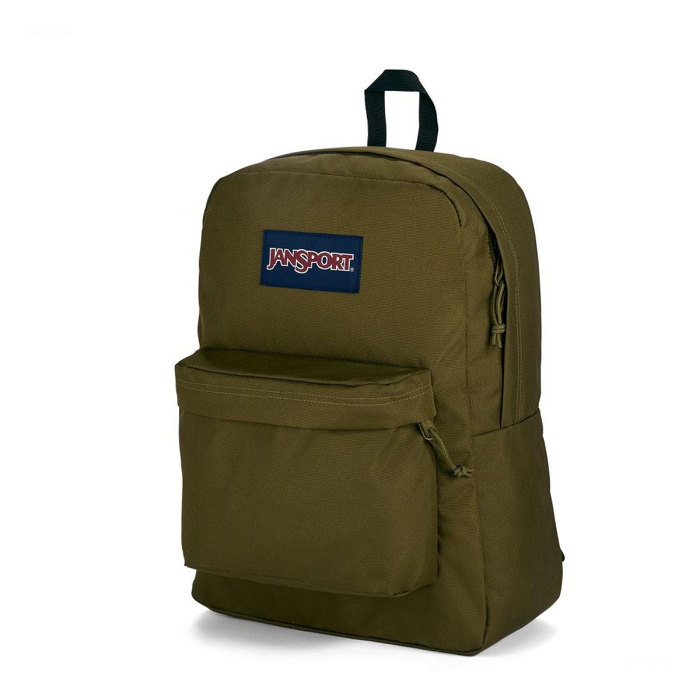 Olive JanSport SuperBreak® Plus School Backpacks | MY_JS481