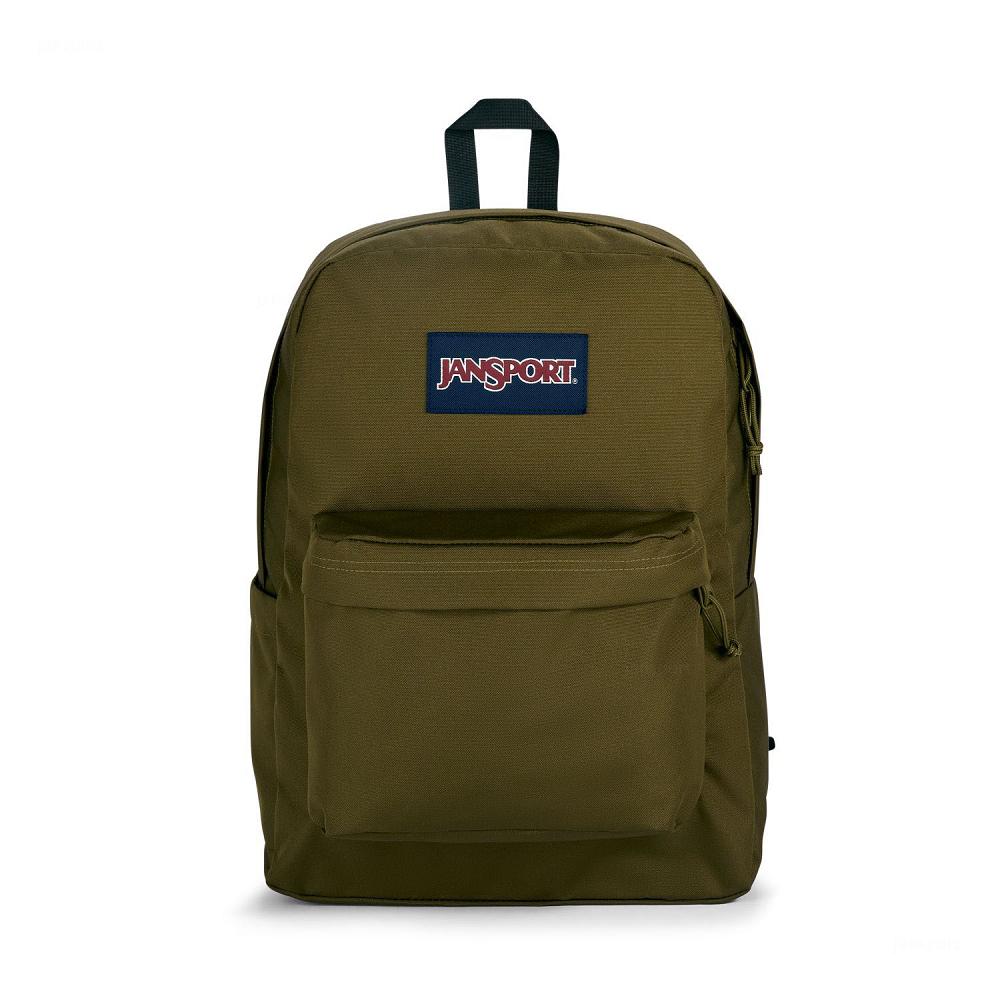 Olive JanSport SuperBreak® Plus School Backpacks | MY_JS481