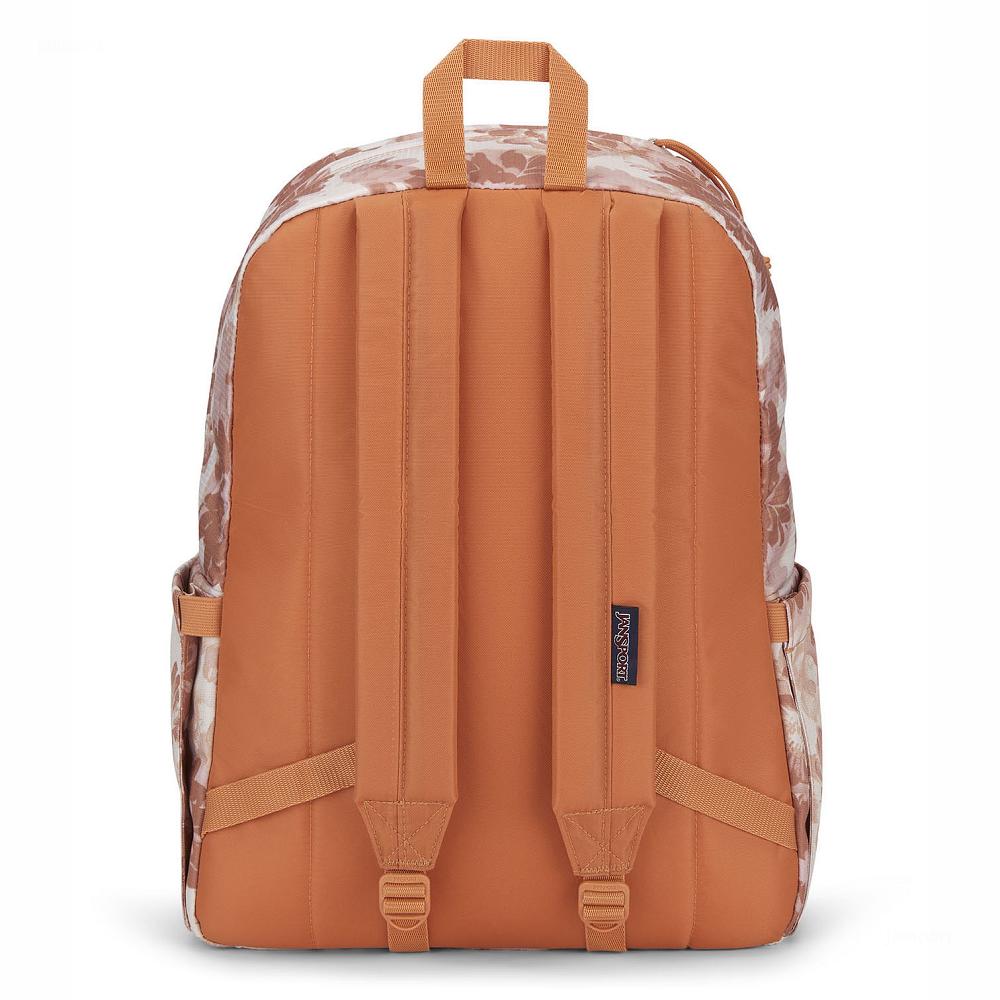 Orange JanSport Double Break Laptop Backpacks | MY_JS081