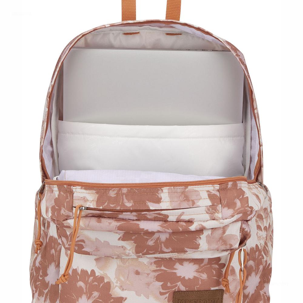 Orange JanSport Double Break Laptop Backpacks | MY_JS081