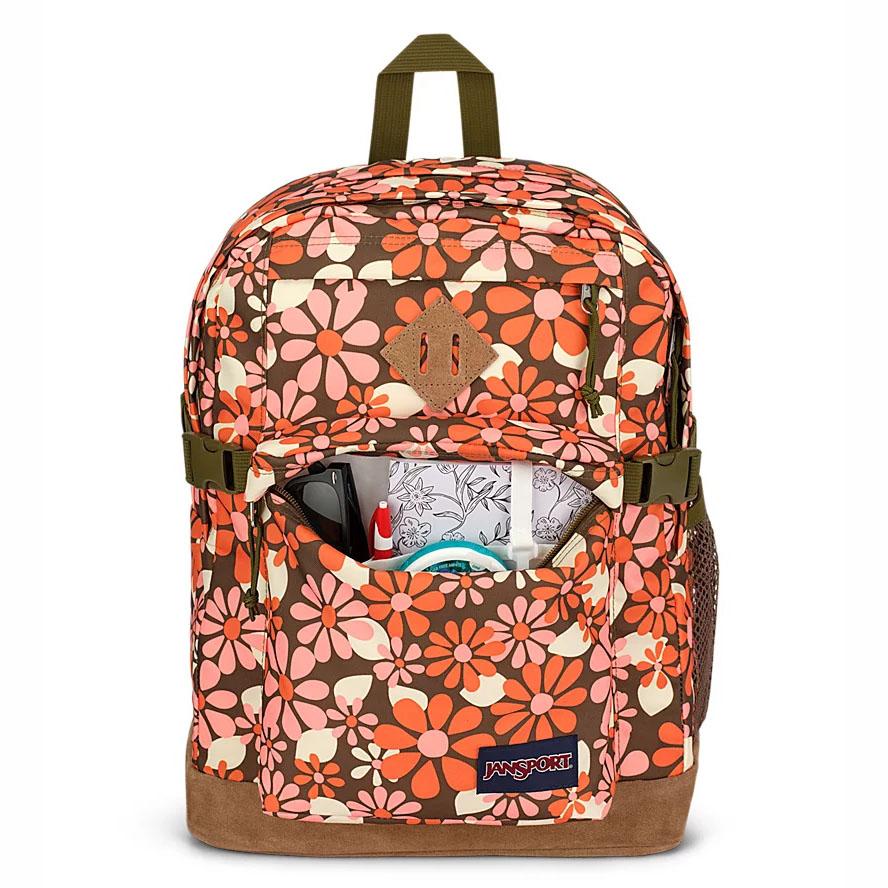 Orange JanSport SUEDE CAMPUS Laptop Backpacks | MY_JS526