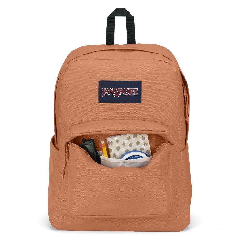 Orange JanSport SuperBreak® Plus School Backpacks | MY_JS513