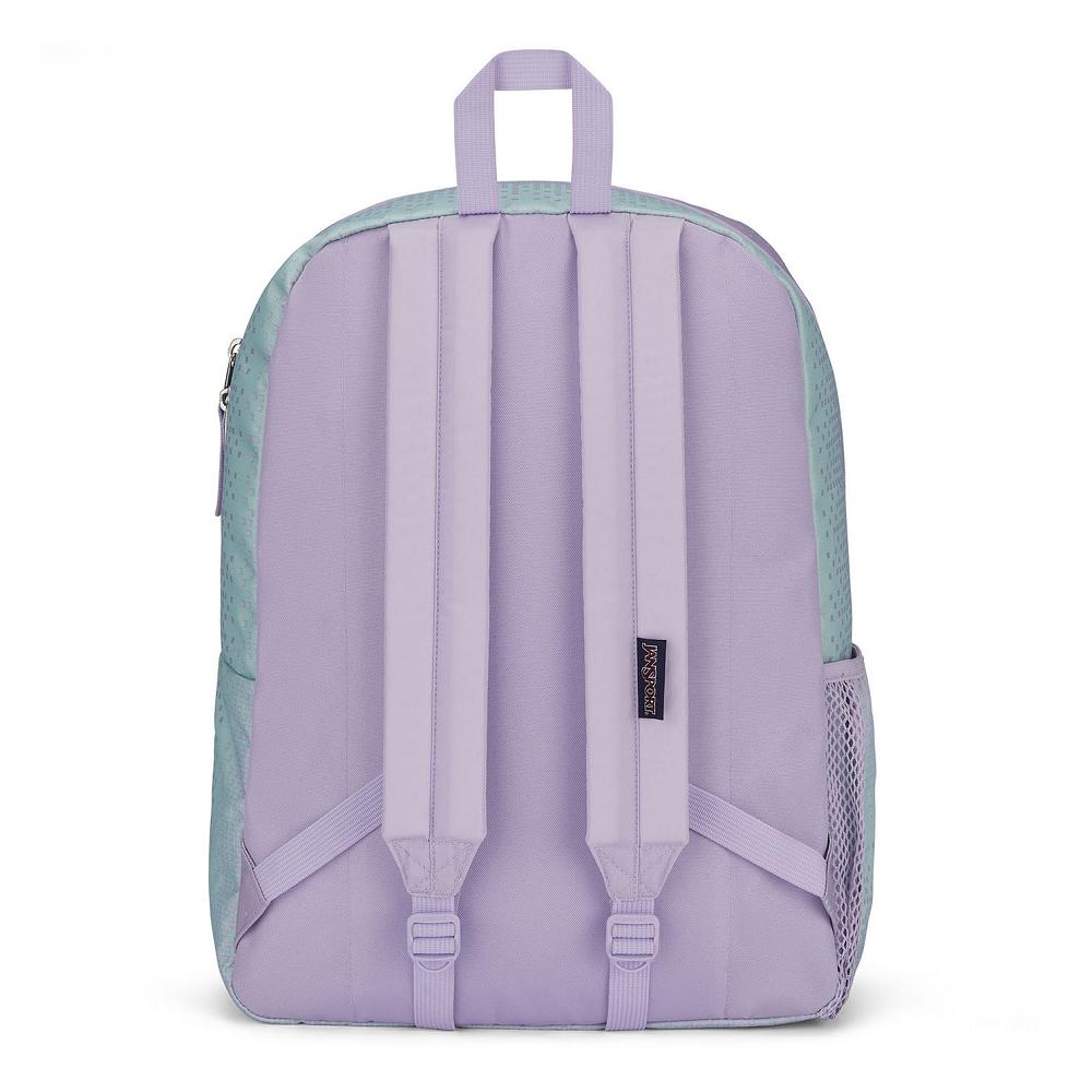 Purple / Green JanSport CROSS TOWN School Backpacks | MY_JS145
