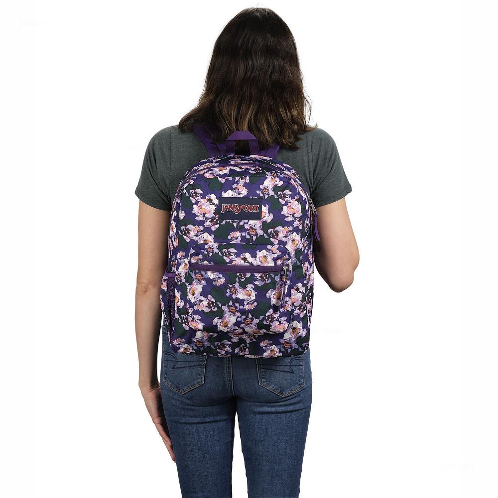 Purple JanSport CROSS TOWN School Backpacks | MY_JS082