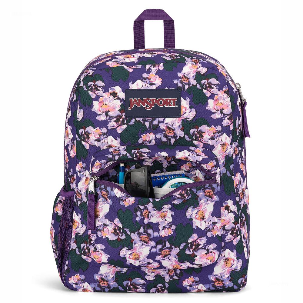Purple JanSport CROSS TOWN School Backpacks | MY_JS082