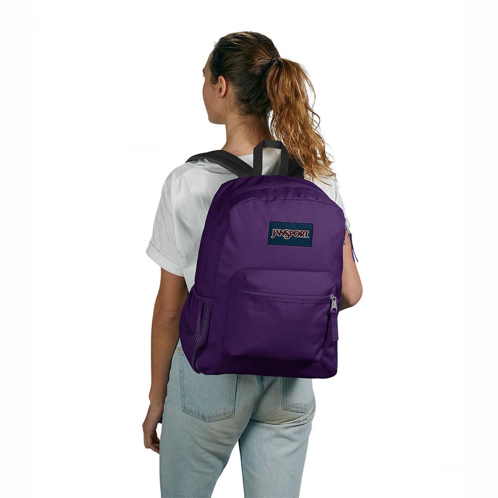 Purple JanSport CROSS TOWN School Backpacks | MY_JS227