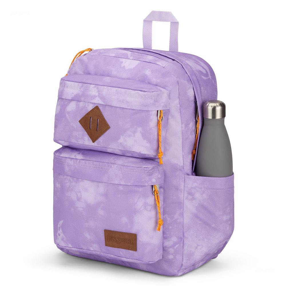 Purple JanSport Double Break Laptop Backpacks | MY_JS016
