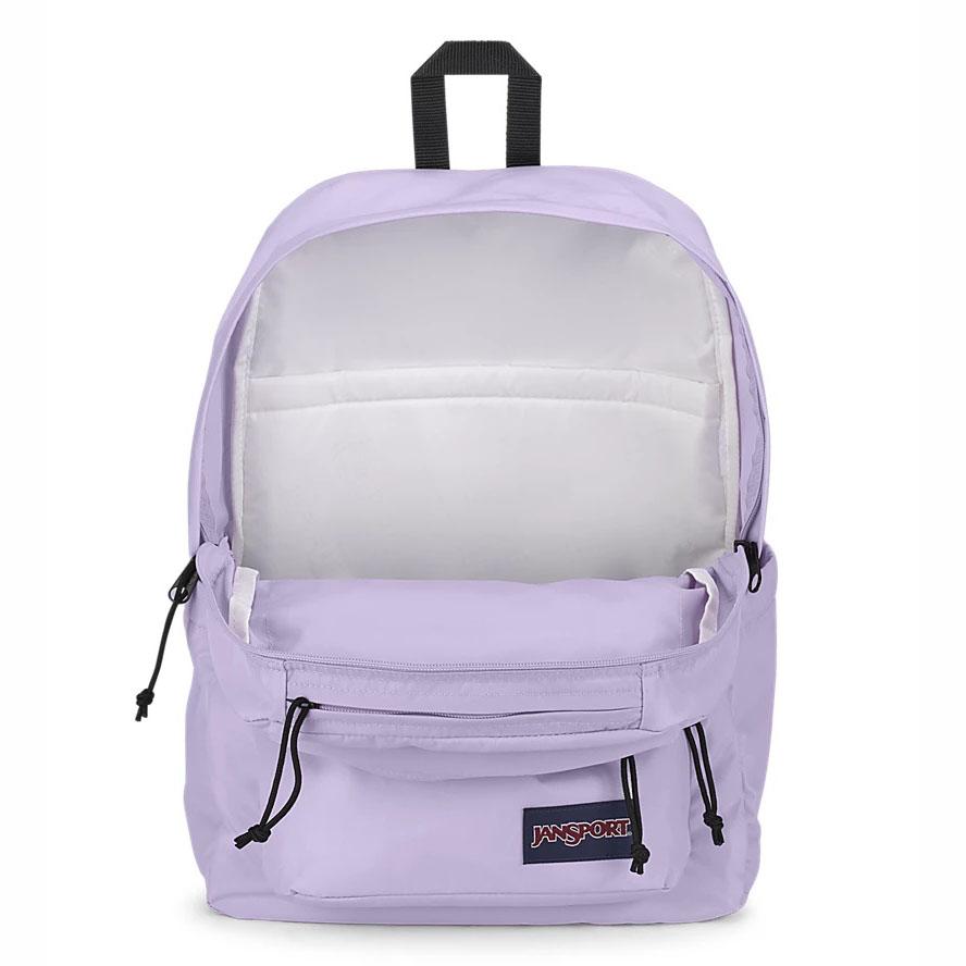 Purple JanSport Double Break Laptop Backpacks | MY_JS353
