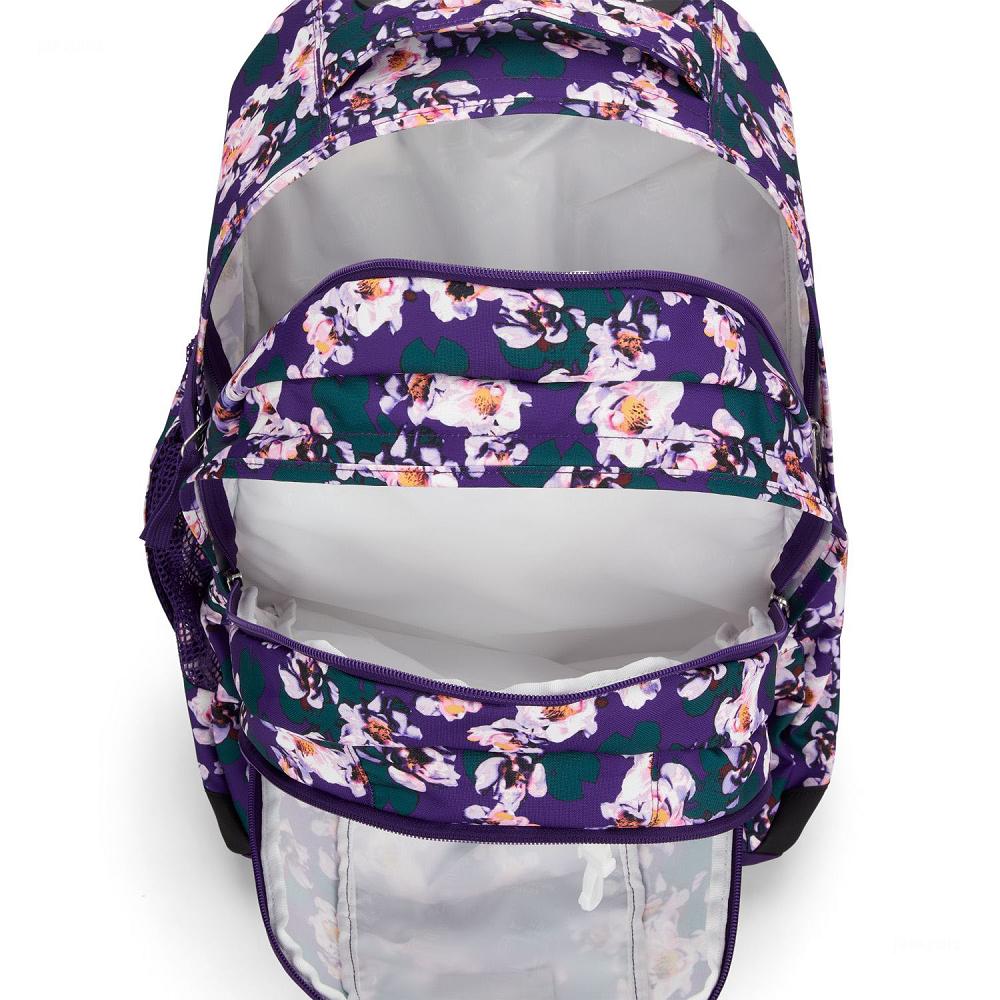 Purple JanSport Driver 8 Rolling Work Backpacks | MY_JS151
