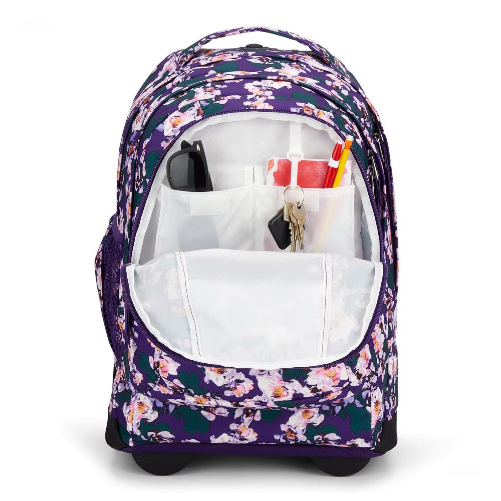 Purple JanSport Driver 8 Rolling Work Backpacks | MY_JS151