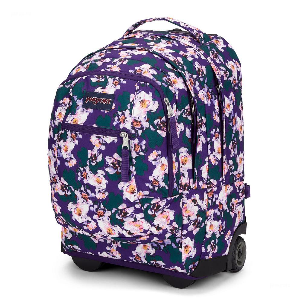 Purple JanSport Driver 8 Rolling Work Backpacks | MY_JS151