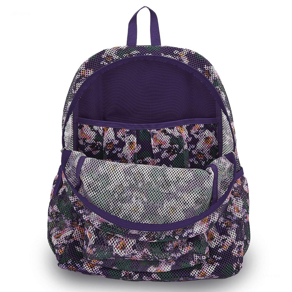 Purple JanSport ECO MESH PACK School Backpacks | MY_JS219