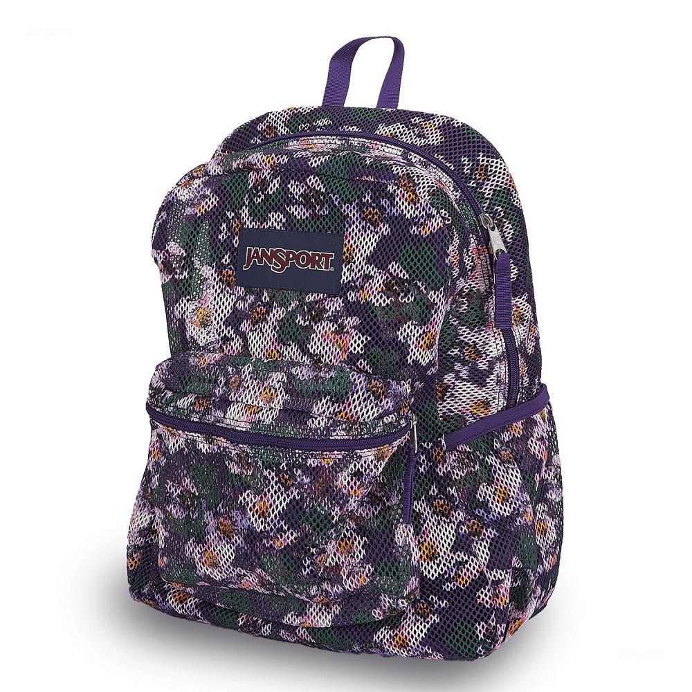 Purple JanSport ECO MESH PACK School Backpacks | MY_JS219