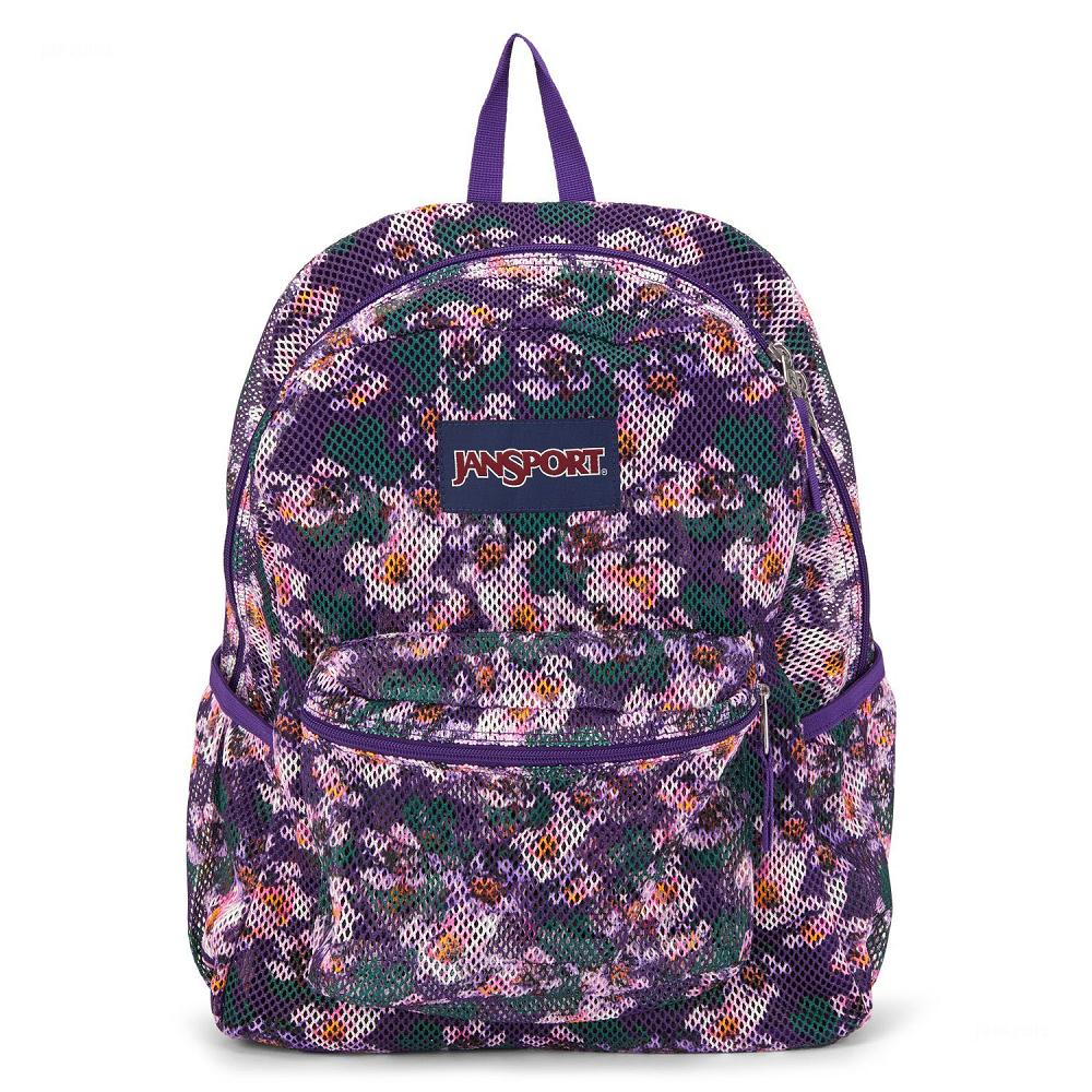 Purple JanSport ECO MESH PACK School Backpacks | MY_JS219