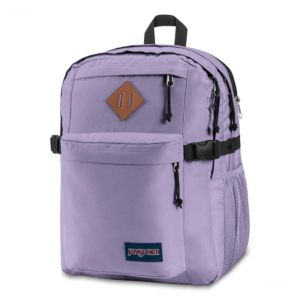 Purple JanSport Main Campus Laptop Backpacks | MY_JS443