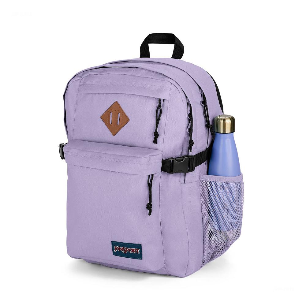 Purple JanSport Main Campus Laptop Backpacks | MY_JS443