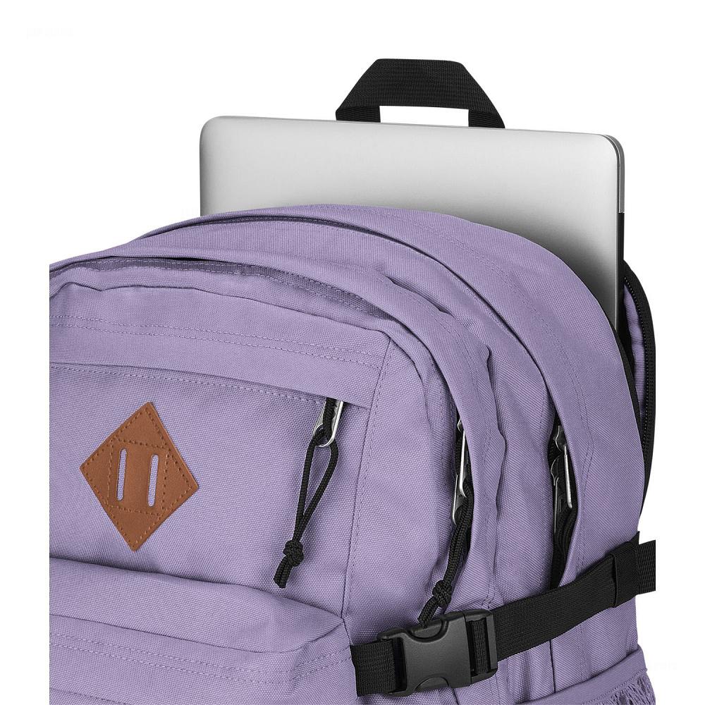 Purple JanSport Main Campus Laptop Backpacks | MY_JS443