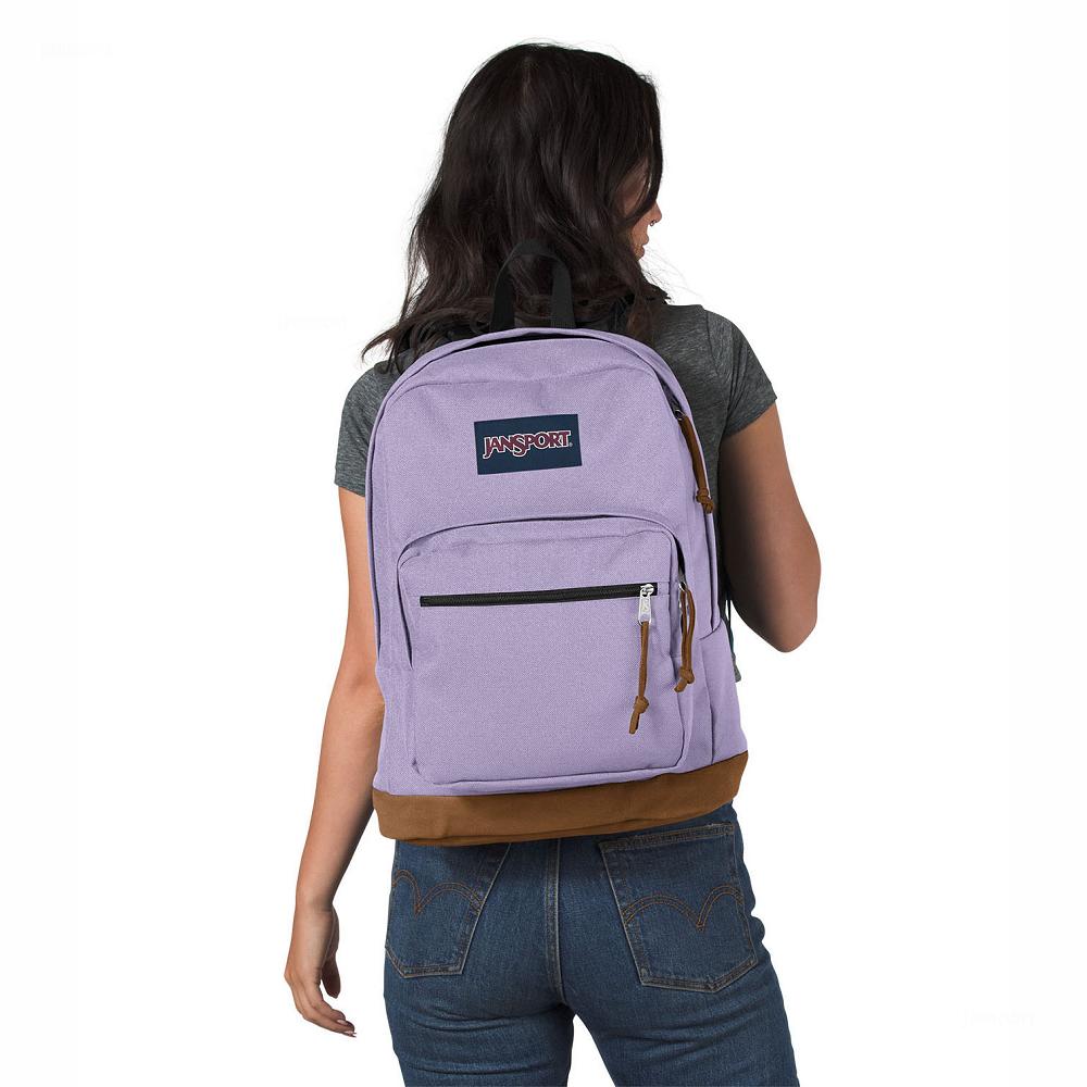 Purple JanSport Right Pack Laptop Backpacks | MY_JS232