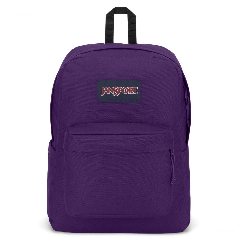 Purple JanSport SuperBreak® Plus Laptop Backpacks | MY_JS524