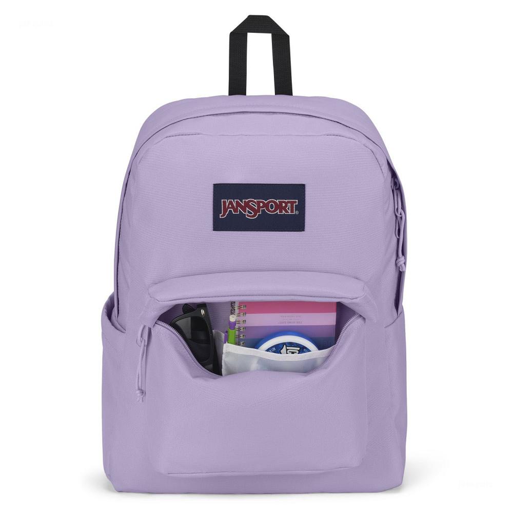 Purple JanSport SuperBreak® Plus School Backpacks | MY_JS06B