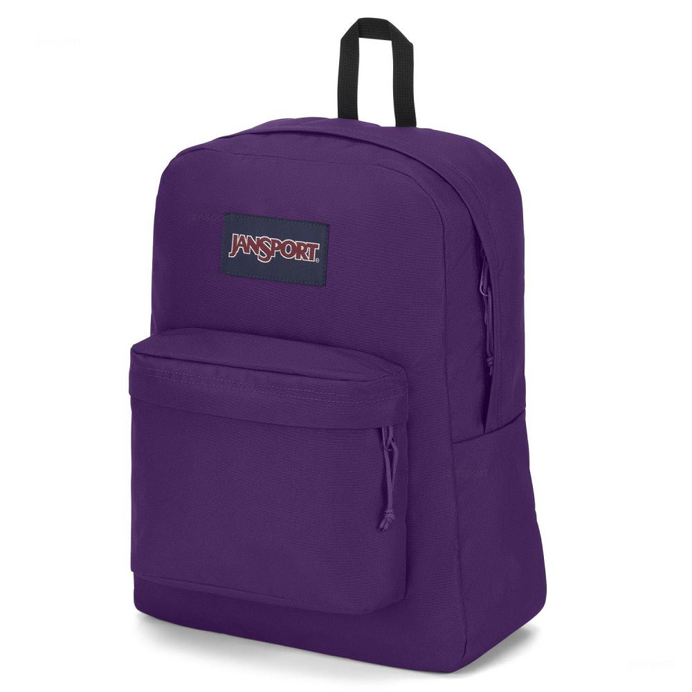 Purple JanSport SuperBreak® Plus School Backpacks | MY_JS454