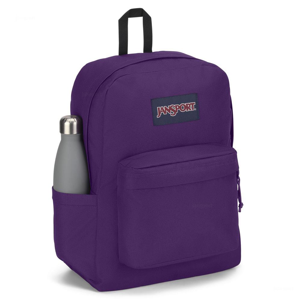 Purple JanSport SuperBreak® Plus School Backpacks | MY_JS454