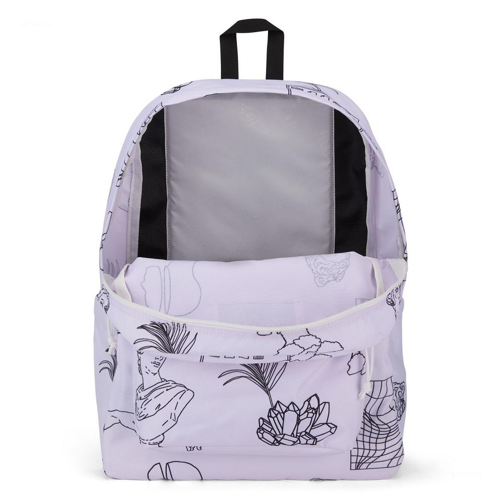 Purple JanSport SuperBreak® School Backpacks | MY_JS172