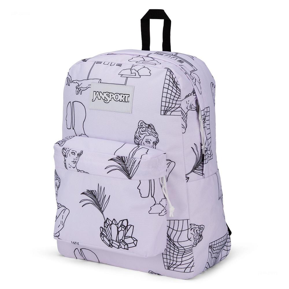 Purple JanSport SuperBreak® School Backpacks | MY_JS172