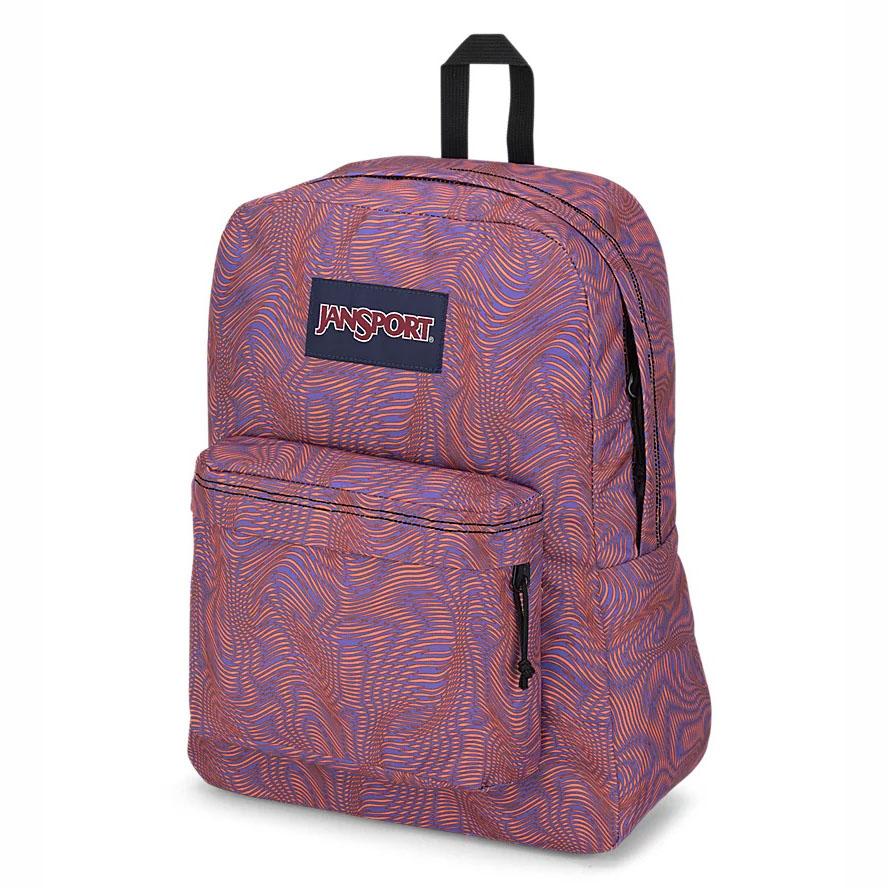 Purple / Orange JanSport SuperBreak® Plus School Backpacks | MY_JS342