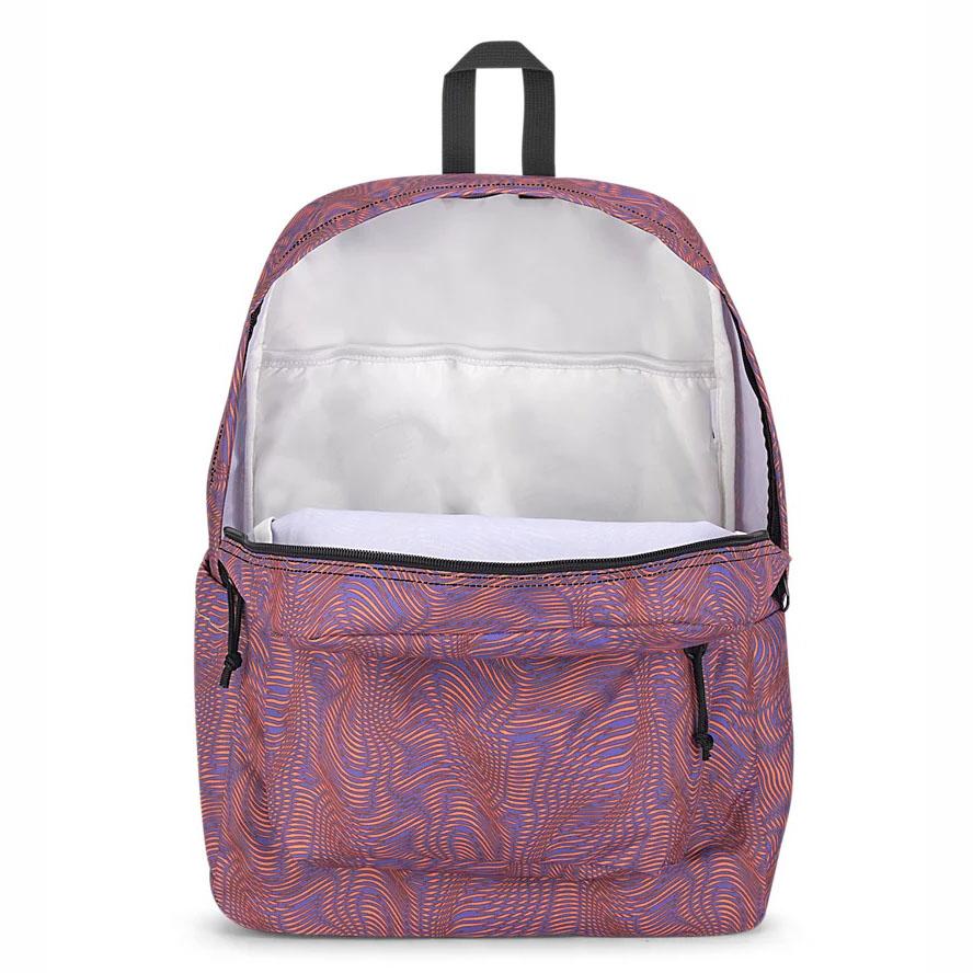Purple / Orange JanSport SuperBreak® Plus School Backpacks | MY_JS342