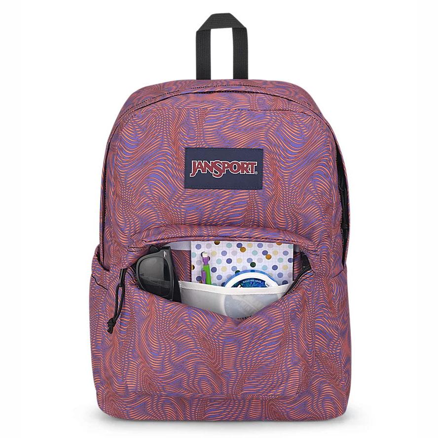 Purple / Orange JanSport SuperBreak® Plus School Backpacks | MY_JS342