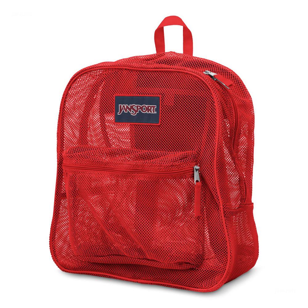 Red JanSport Mesh Pack School Backpacks | MY_JS577