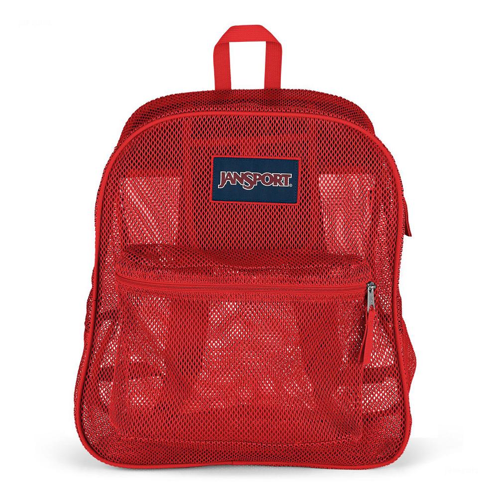 Red JanSport Mesh Pack School Backpacks | MY_JS577
