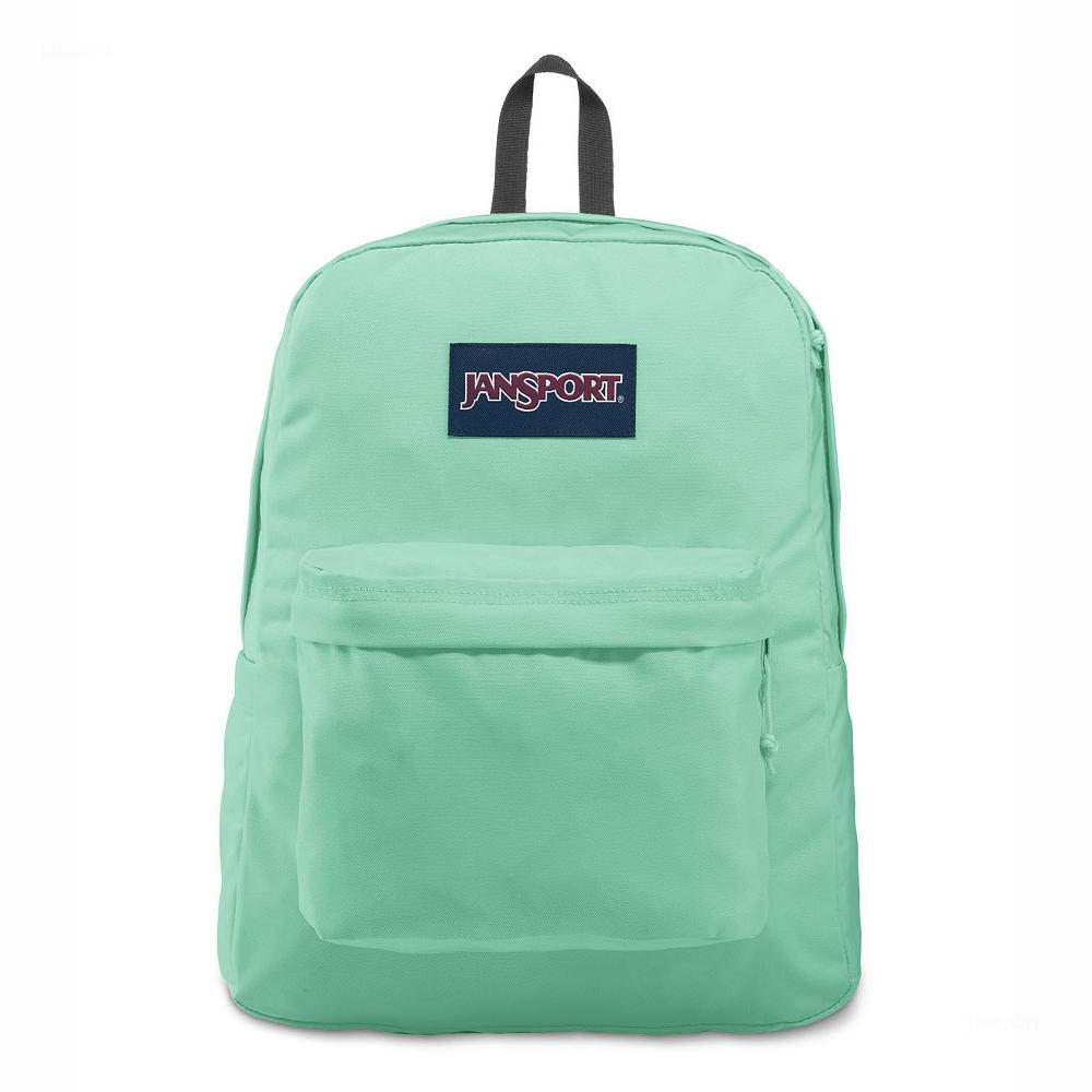 Turquoise JanSport SuperBreak® Plus School Backpacks | MY_JS040