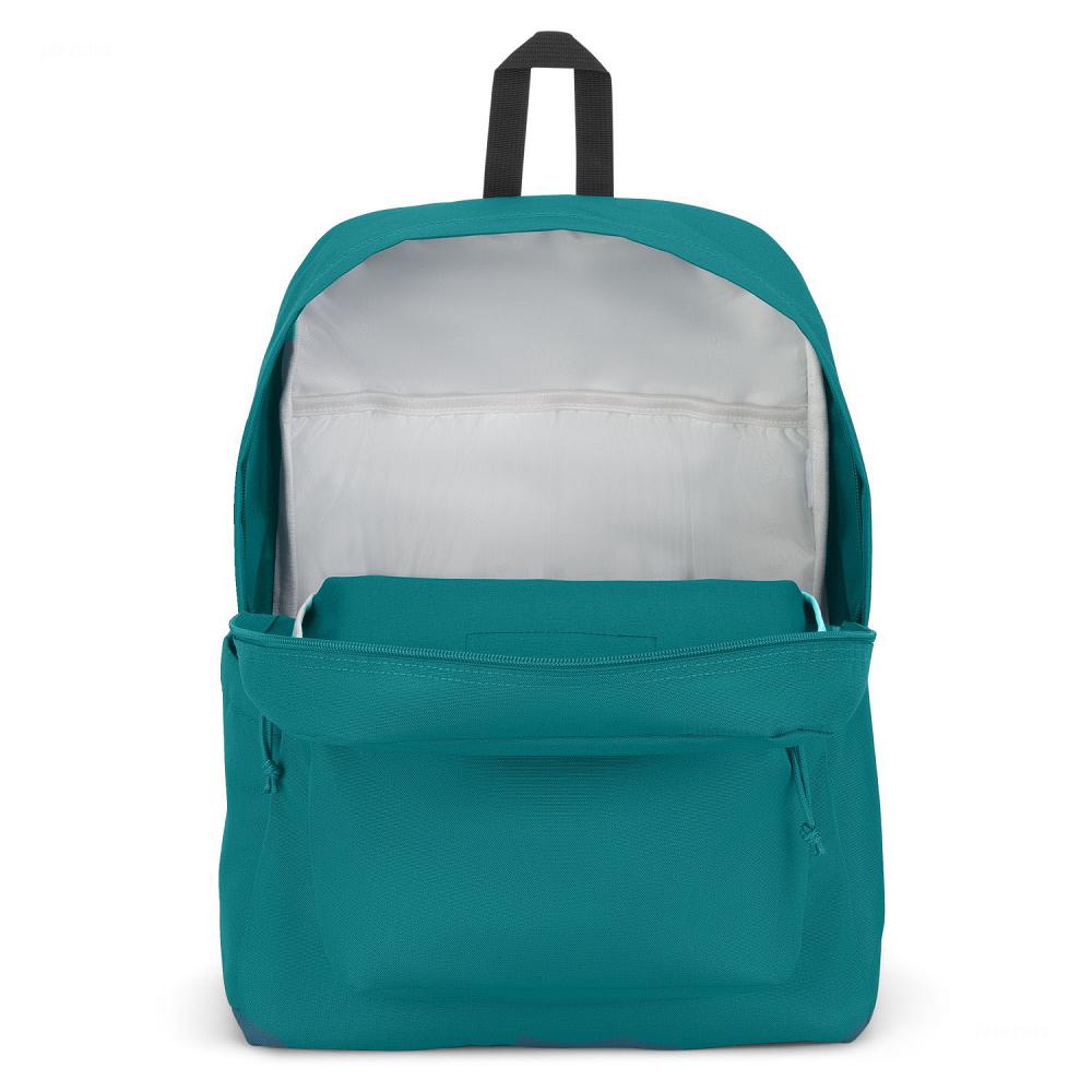 Turquoise JanSport SuperBreak® Plus School Backpacks | MY_JS402