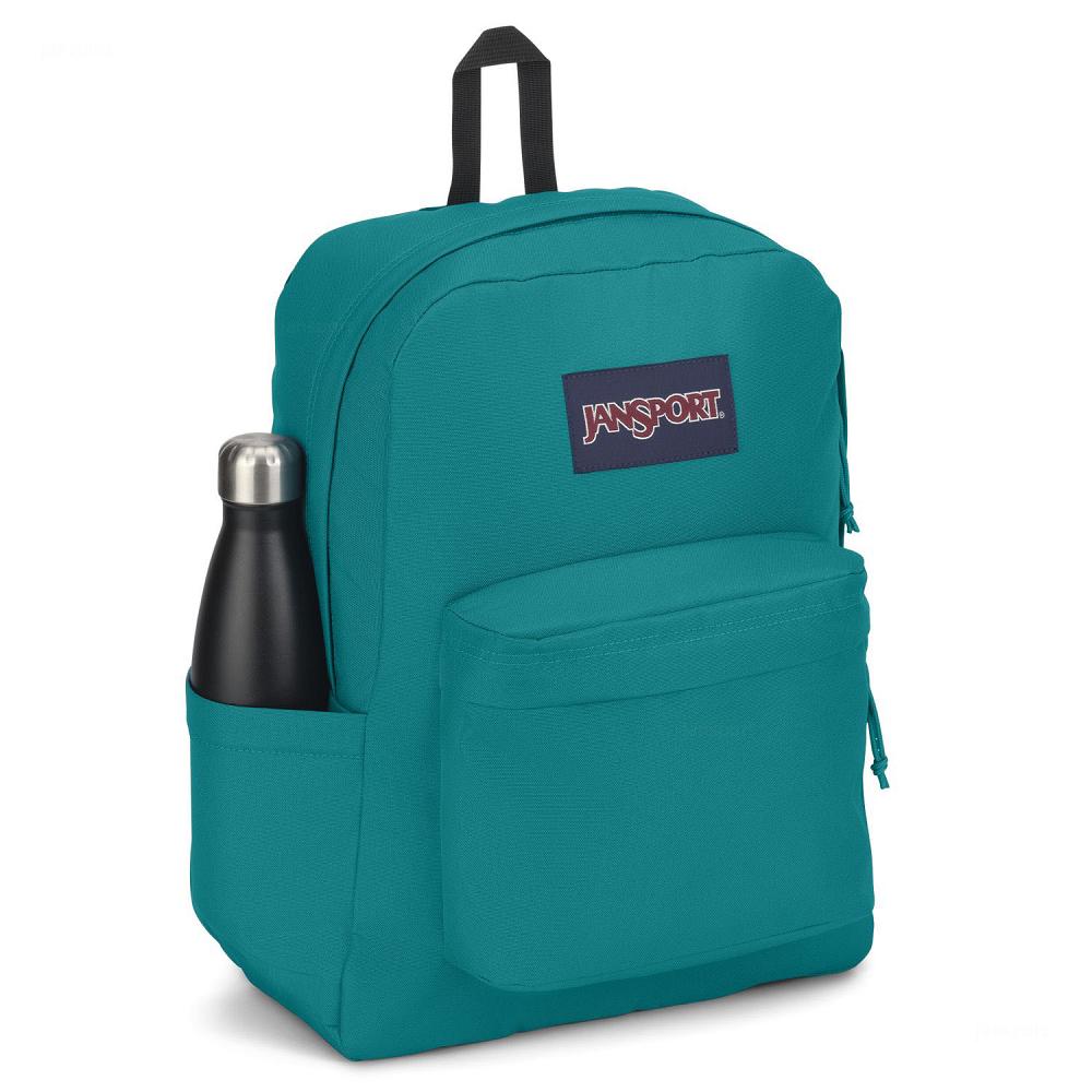 Turquoise JanSport SuperBreak® Plus School Backpacks | MY_JS402