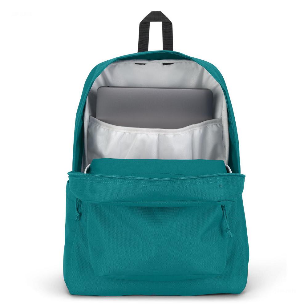 Turquoise JanSport SuperBreak® Plus School Backpacks | MY_JS402