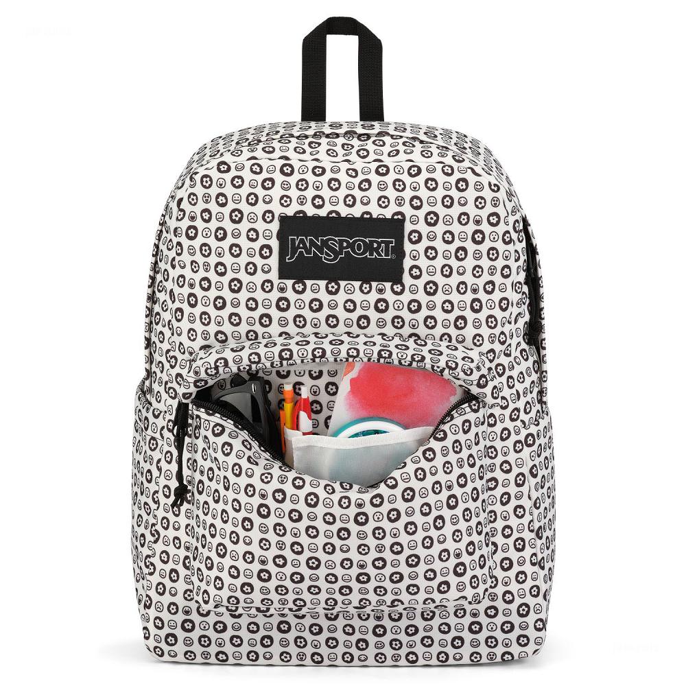 White / Black JanSport SuperBreak® Plus School Backpacks | MY_JS580