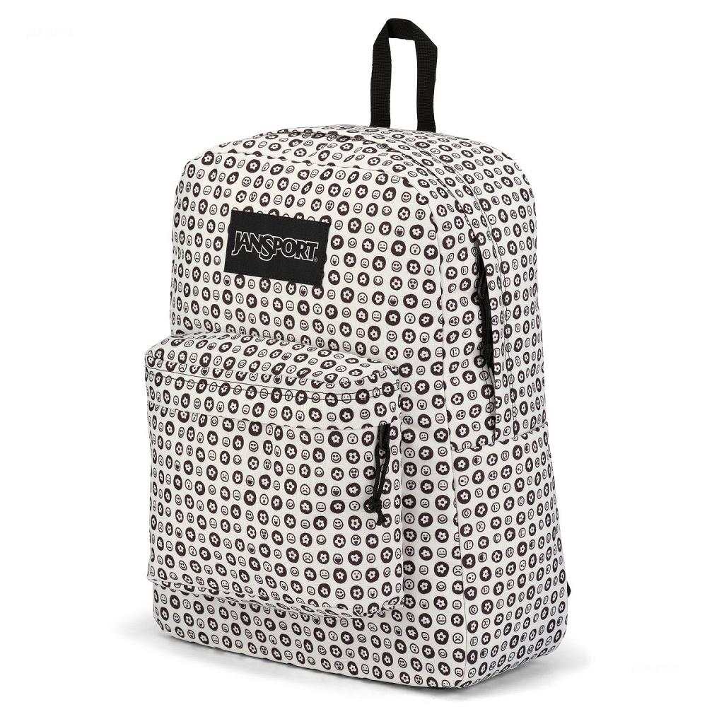 White / Black JanSport SuperBreak® Plus School Backpacks | MY_JS580