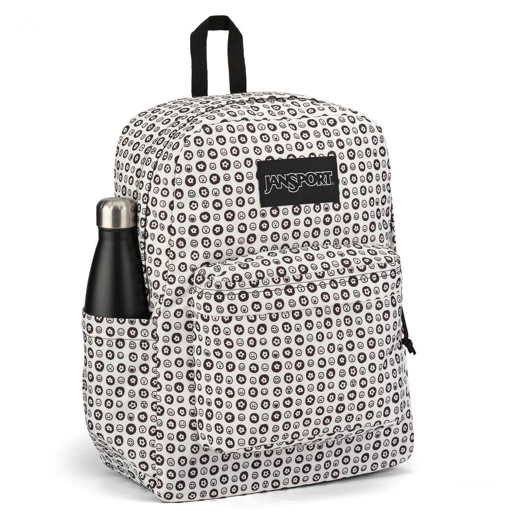 White / Black JanSport SuperBreak® Plus School Backpacks | MY_JS580