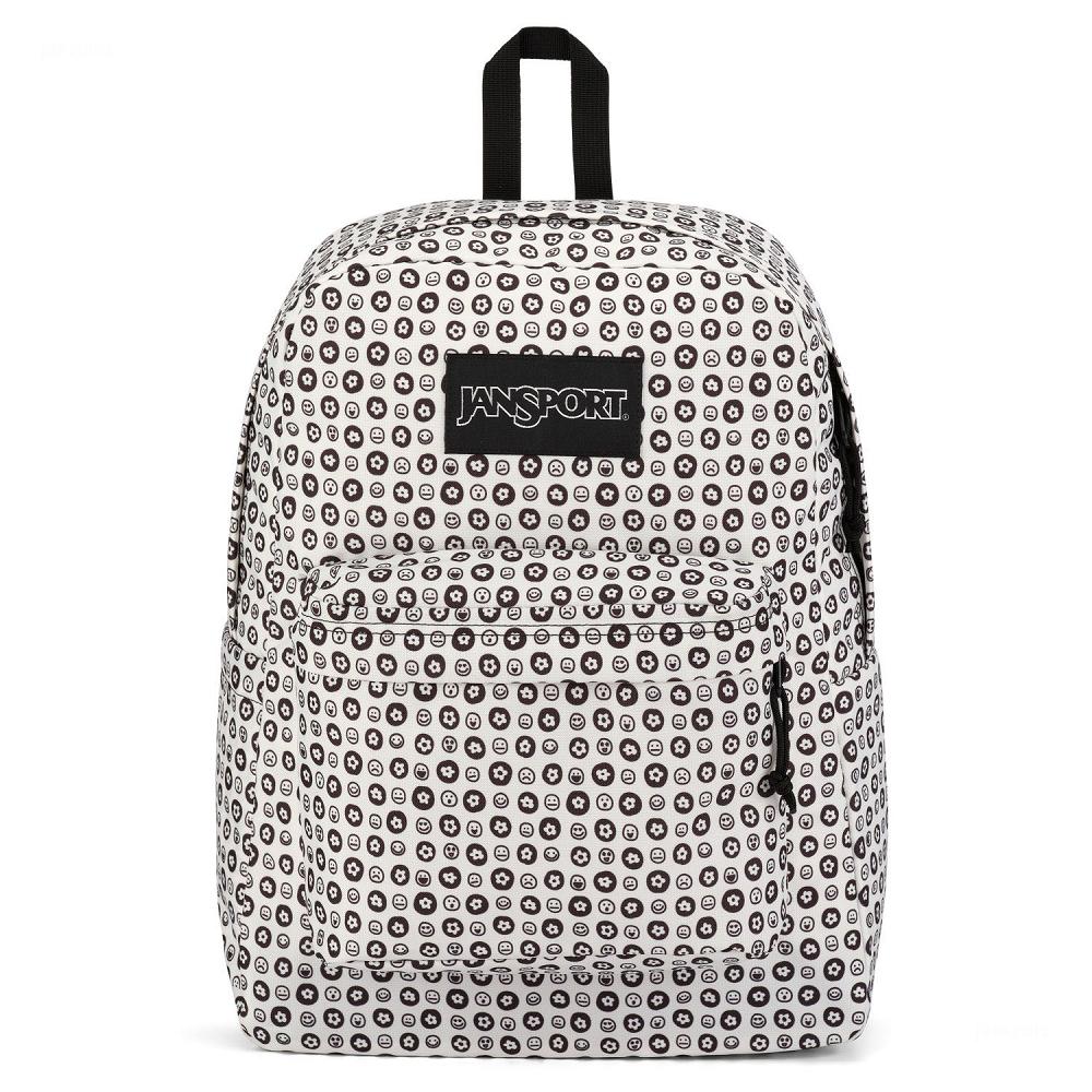 White / Black JanSport SuperBreak® Plus School Backpacks | MY_JS580