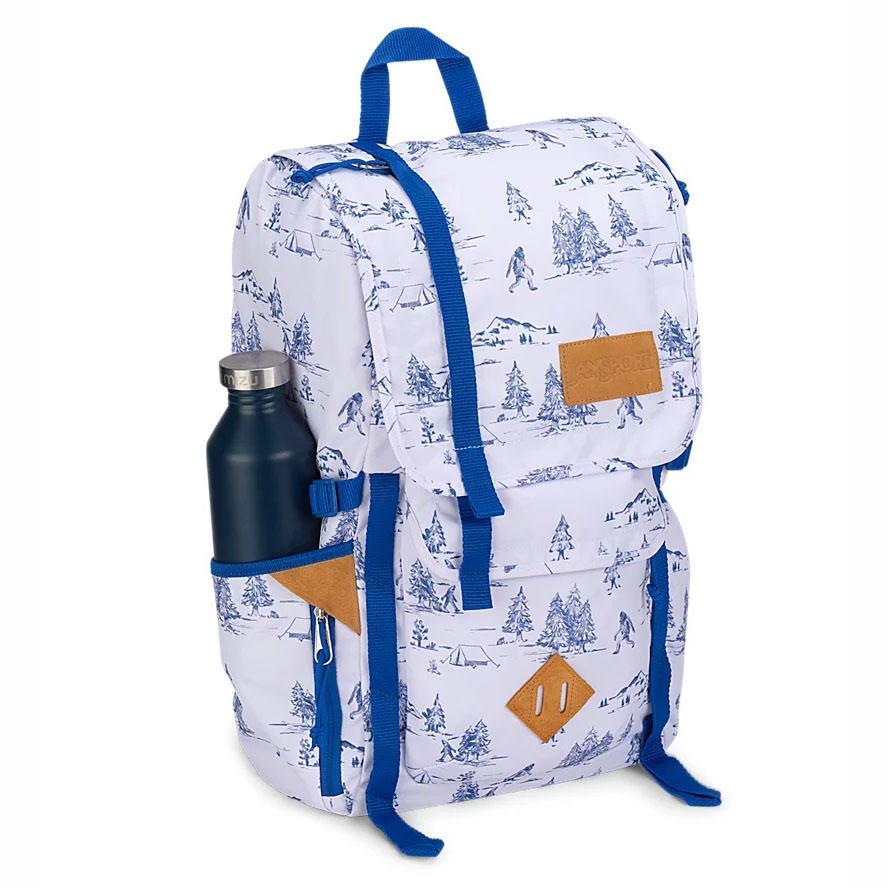 White / Blue JanSport Hatchet Work Backpacks | MY_JS060