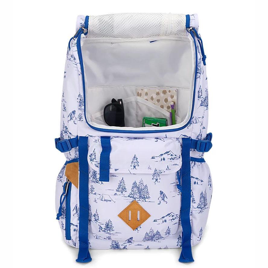White / Blue JanSport Hatchet Work Backpacks | MY_JS060