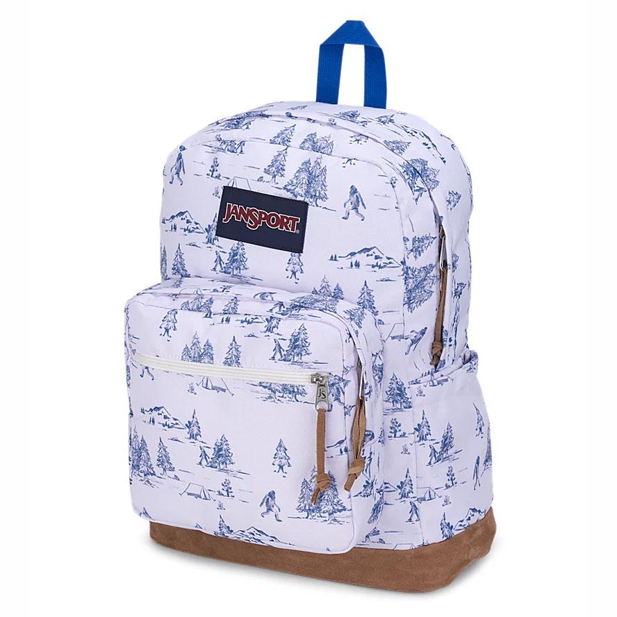 White / Blue JanSport Right Pack School Backpacks | MY_JS459
