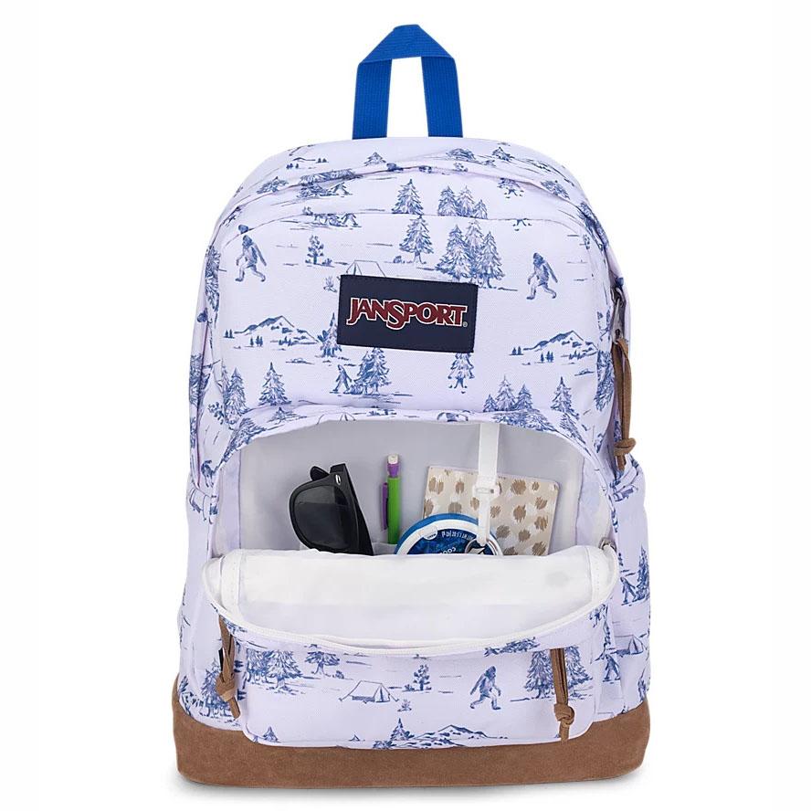White / Blue JanSport Right Pack School Backpacks | MY_JS459