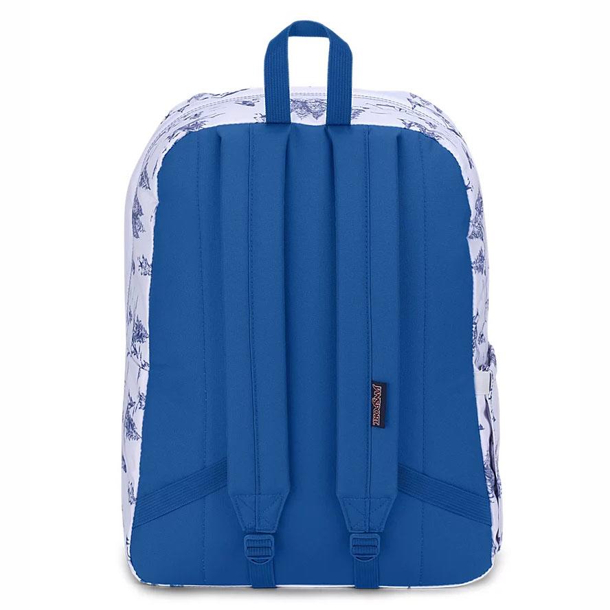 White / Blue JanSport SuperBreak® Plus Laptop Backpacks | MY_JS500