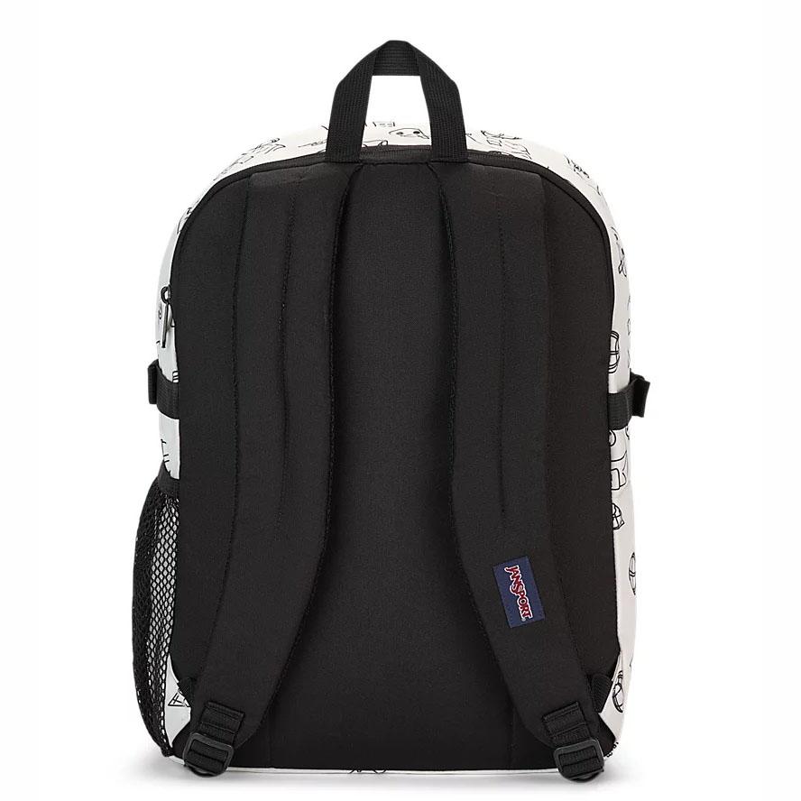 White JanSport Main Campus Laptop Backpacks | MY_JS358